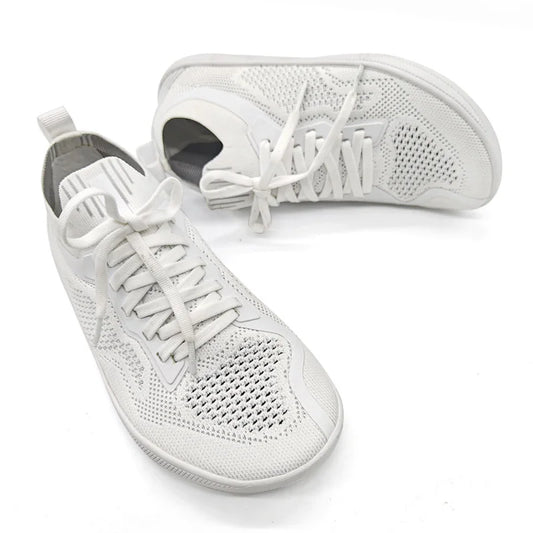 נעליים יחפות שטוחות נושמות נעלי סריג קז'ואל רחבות בוהן אפס ירידה מינימליסטיות הליכה