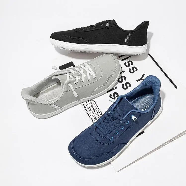 HOBIBEAR Unisex Barefoot Shoes for Men Women Wide Toe Adjustable Slip On Sneakers Minimalist Lightweight Walking Shoes