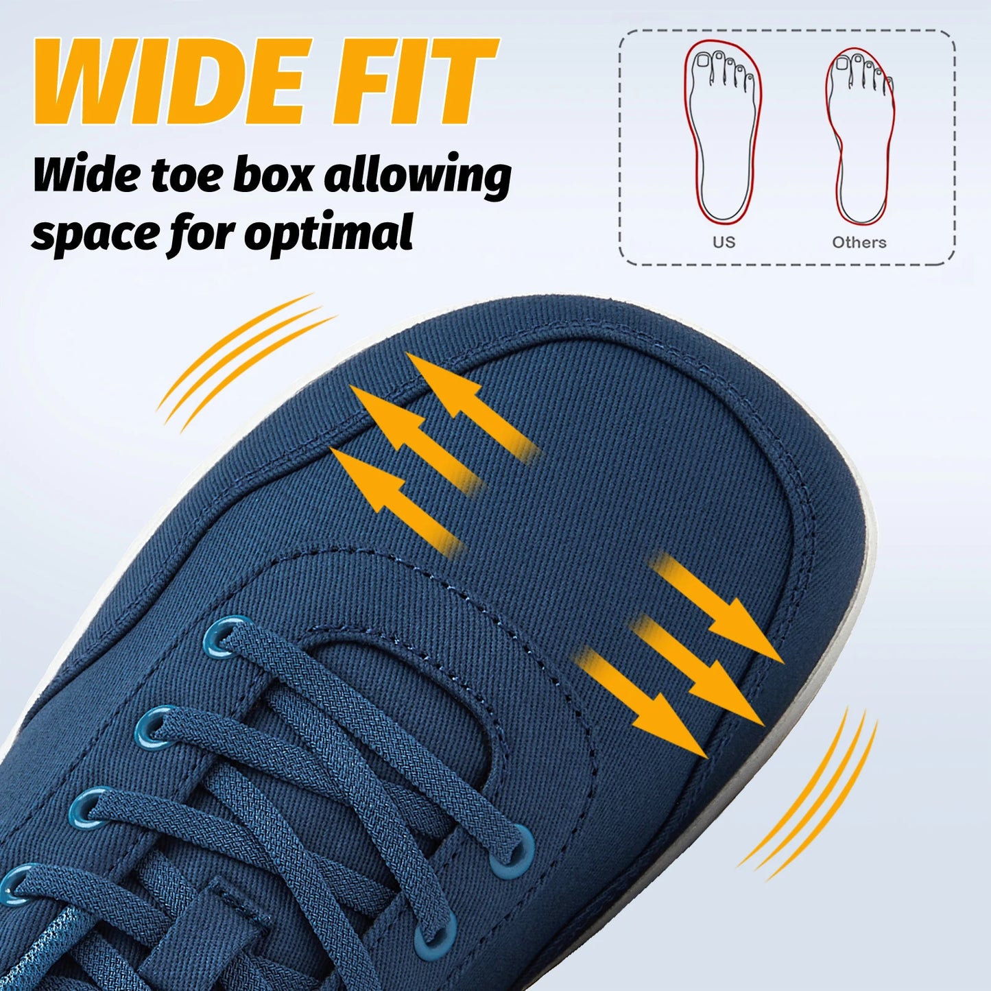 HOBIBEAR Unisex Barefoot Shoes for Men Women Wide Toe Adjustable Slip On Sneakers Minimalist Lightweight Walking Shoes