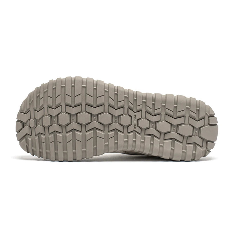 HOBIBEAR Minimalist Wide Toe Shoes Mens Womens Artificial Leather Running Sneakers Lace Up Lightweight Breathable Walking Shoes