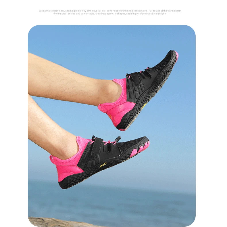 נעלי אקווה ייבוש מהיר נעלי חוף גברים נושמים סניקרס יחפים במעלה הזרם נעלי מים יוניסקס שחייה טיולים ספורט נעלי 36-48 #