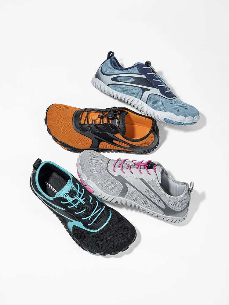HOBIBEAR Unisex Barefoot Shoes for Men Women Wide Toe Beach Walking Sneakers Zero Drop Outdoor Elastic Band Running Shoes