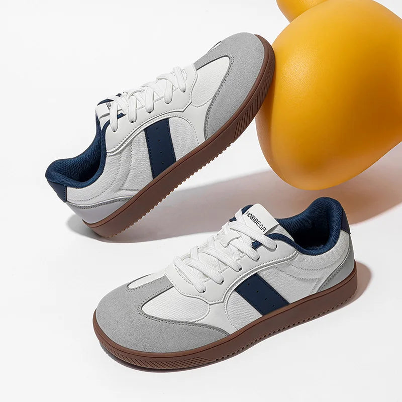 HOBIBEAR Unisex Barefoot Sneakers Wide Toe Minimalist Zero Drop Non Slip Shoes Lace Up Mesh Casual Sneaker